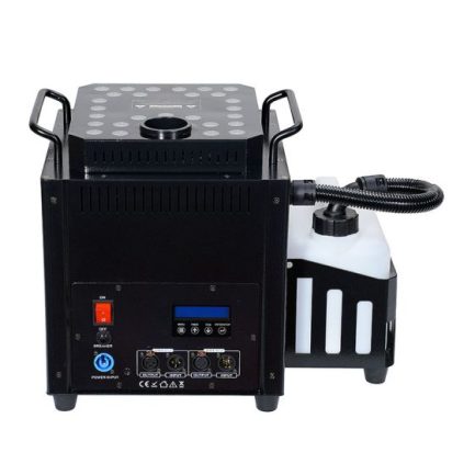 Macchina del fumo PFX3500JET verticale con 27 LED RGBW da 9W e doppio output altezza 10/12mt - immagine 4