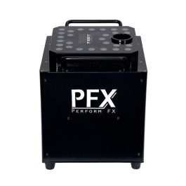 Macchina del fumo PFX3500JET verticale con 27 LED RGBW da 9W e doppio output altezza 10/12mt
