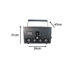 PROIETTORE LASER 30W RGB PROFESSIONALE 3 in 1 alta luminosità effetti Luminosi e Proiezioni con Baule Flightcase - immagine 2