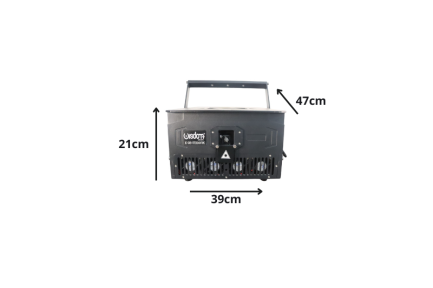 PROIETTORE LASER 30W RGB PROFESSIONALE 3 in 1 alta luminosità effetti Luminosi e Proiezioni con Baule Flightcase - immagine 2