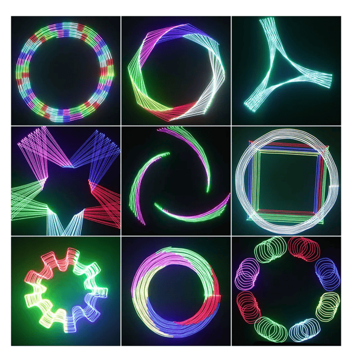 PROIETTORE LASER 30W RGB PROFESSIONALE 3 in 1 alta luminosita effetti Luminosi e Proiezioni con Baule Flightcase 4