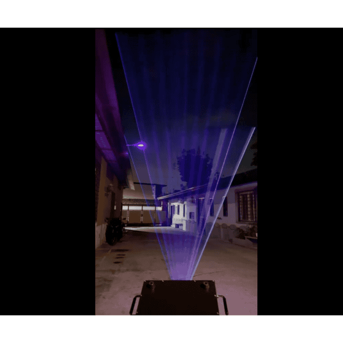 PROIETTORE LASER 30W RGB PROFESSIONALE 3 in 1 alta luminosita effetti Luminosi e Proiezioni con Baule Flightcase 8