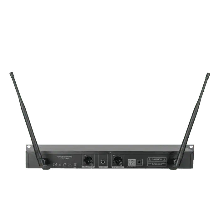 Sistema radiomicrofono ZZIPP TXZZ420 a canali UHF 2×48 CH con 2 microfoni palmari 3