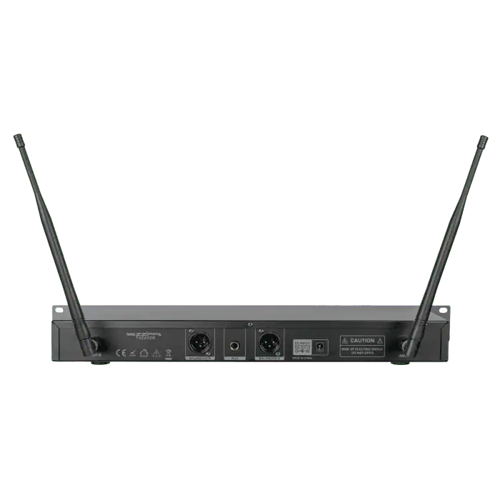 Sistema radiomicrofono ZZIPP TXZZ422 a canali UHF 2×48 CH con 2 bodypack 3