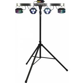 Set luci illuminazione FLORIDA BAR II con Laser Proiettori Par led 4in1 e Supporto Stativo