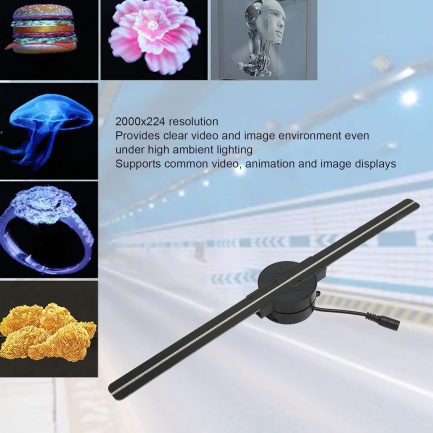 Proiettore Olografico Ologramma a 360° Rotante 5D 10W HD Controllo WiFi - immagine 4