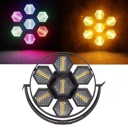Mini Port Flower 7x60W Design Retrò Lampada a Riflettore Vintage LED RGB con Luce Calda - immagine 10