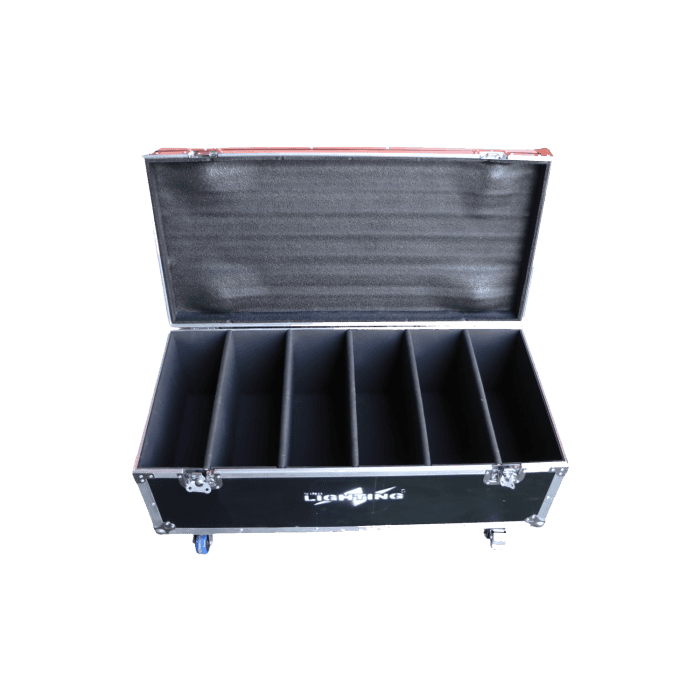 Baule FlightCase VUOTO per trasporto di 6 accecatori atomic 2