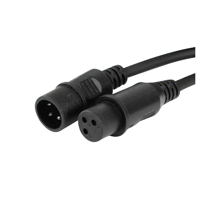 Cavo XLR cable DMX bilanciato da 15 mt connettore Maschio Femmina a 3 Pin 1