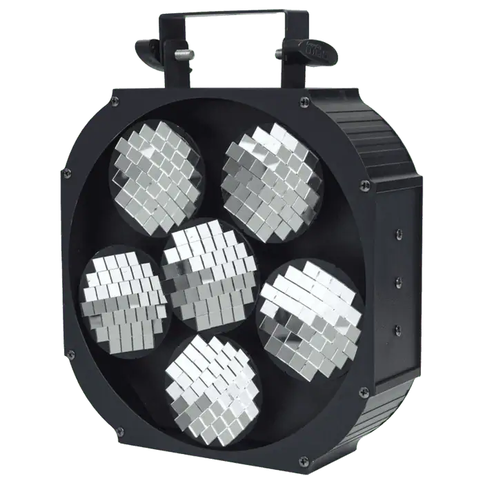 Effetto Sfera Mirrorball MOVING MIRROR 6 con dischi curvi rotanti Motorizzati 2