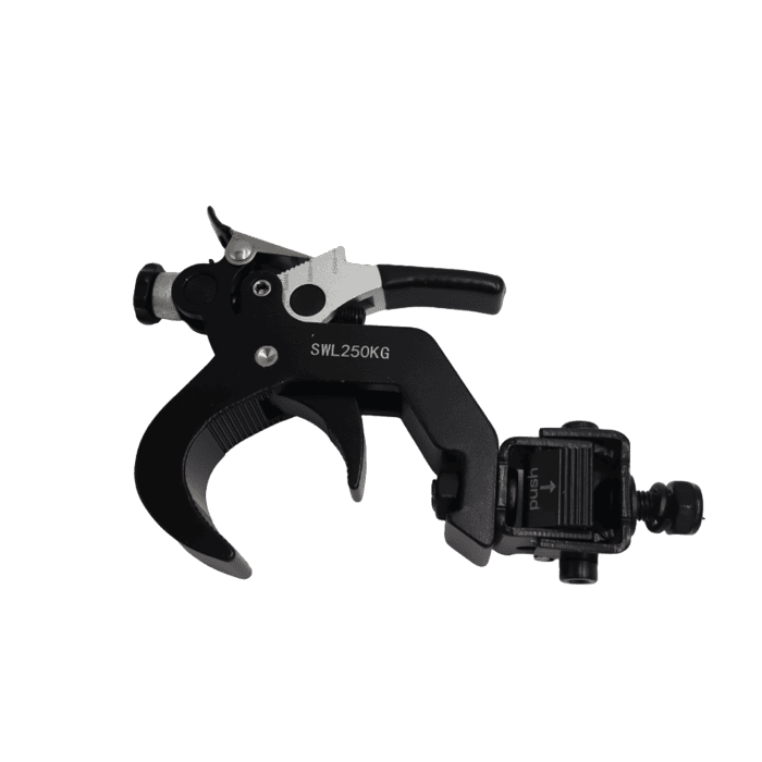 Gancio aliscaf Selflock Hook swl250 a C con blocco a serraggio e Bullone per Truss e Teste mobili 2