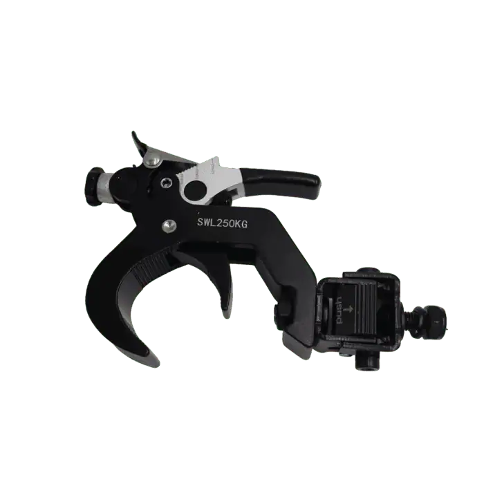 Gancio aliscaf Selflock Hook swl250 a C con blocco a serraggio e Bullone per Truss e Teste mobili 2
