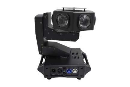 Mini Testa Mobile Dominator Con Fascio Beam LED RGBW 6x50w Rotazione Infinita 360° - immagine 6