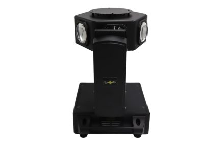 Mini Testa Mobile Dominator Con Fascio Beam LED RGBW 6x50w Rotazione Infinita 360° - immagine 4