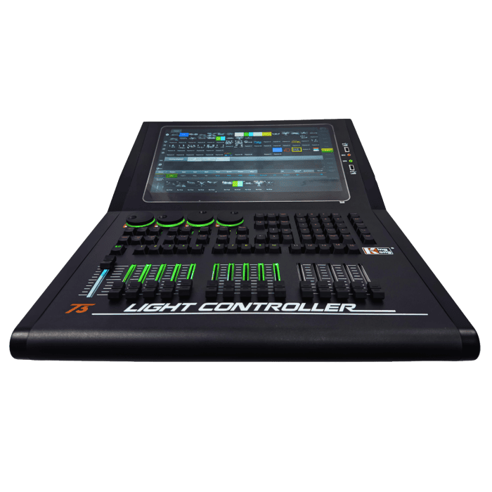 LAMPO Baton T3 con 4 universi tousch screen centralina luci DMX 512 professionale con flight cases kingkong 1