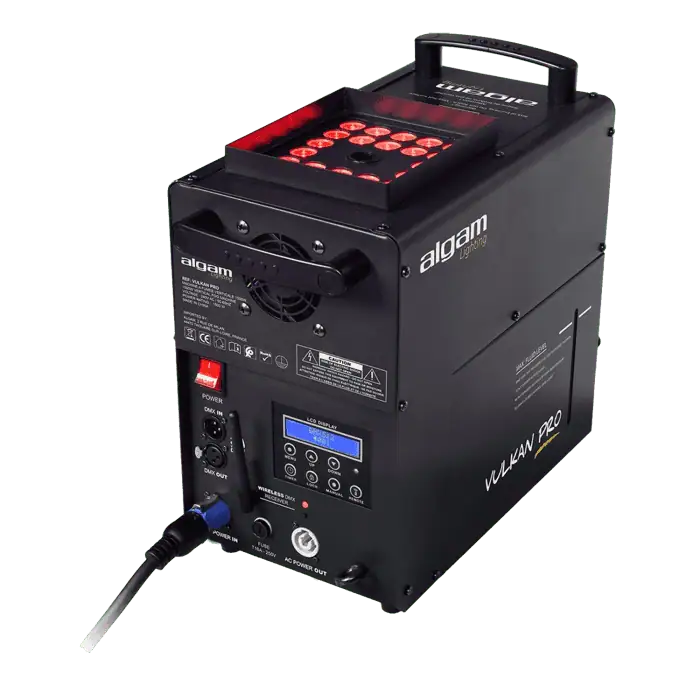 Macchina del Fumo VULKAN PRO verticale a effetto Co2 con 24 Led 1