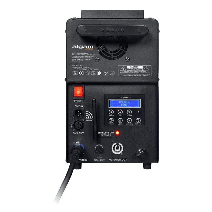 Macchina del Fumo VULKAN PRO verticale a effetto Co2 con 24 Led 2