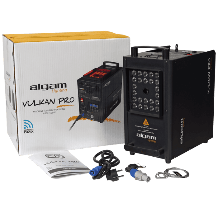 Macchina del Fumo VULKAN PRO verticale a effetto Co2 con 24 Led 5