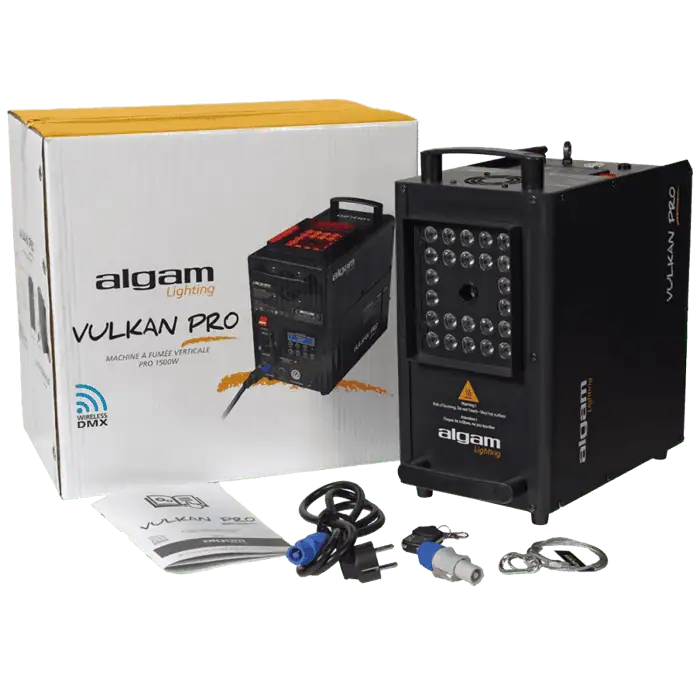 Macchina del Fumo VULKAN PRO verticale a effetto Co2 con 24 Led 5