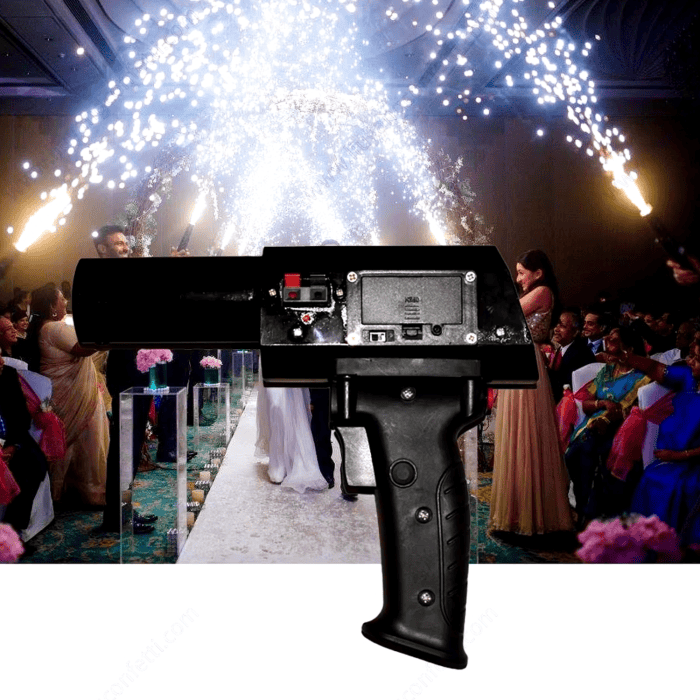 Pistola Gun Pyro Shooter Per Fontana Scintilla Fredde 3m 60sec 4