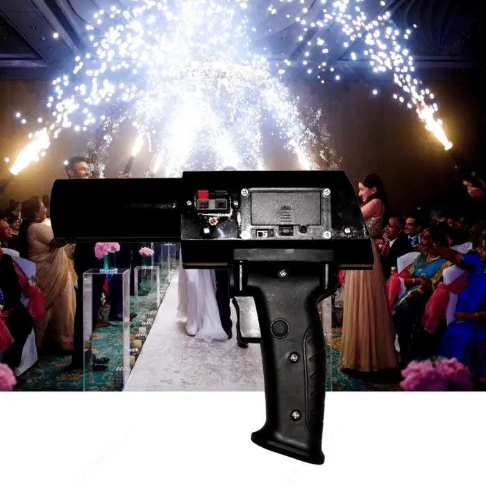 Pistola Gun Pyro Shooter Per Fontana Scintilla Fredde 3m 60sec 4