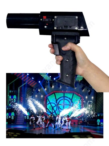 Pistola Gun Pyro Shooter Per Fontana Scintilla Fredde 3m 60sec - immagine 6