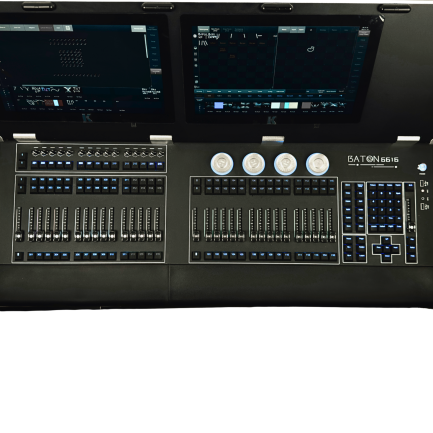 KingKong Baton 6616 regia luci professionale  DMX doppio schermo touch con flight cases - immagine 3