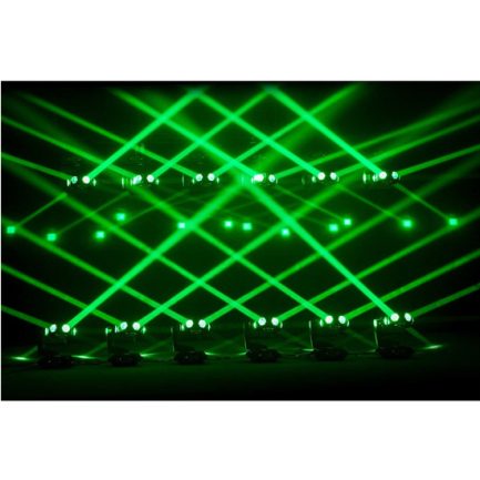 Mini Testa Mobile Dominator Con Fascio Beam LED RGBW 6x50w Rotazione Infinita 360° - immagine 10