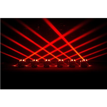 Mini Testa Mobile Dominator Con Fascio Beam LED RGBW 6x50w Rotazione Infinita 360° - immagine 9