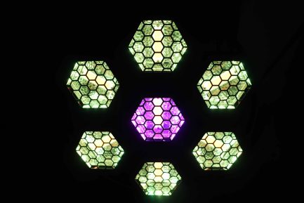 Mini Port Flower 7x60W Design Retrò Lampada a Riflettore Vintage LED RGB con Luce Calda - immagine 6