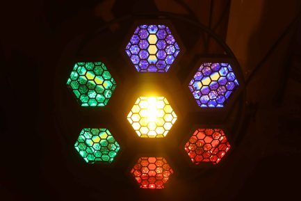 Mini Port Flower 7x60W Design Retrò Lampada a Riflettore Vintage LED RGB con Luce Calda - immagine 8