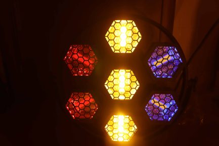 Mini Port Flower 7x60W Design Retrò Lampada a Riflettore Vintage LED RGB con Luce Calda - immagine 7