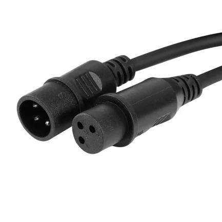 Cavo XLR cable DMX bilanciato da 1,5 mt connettore Maschio/Femmina a 3 Pin - immagine 2