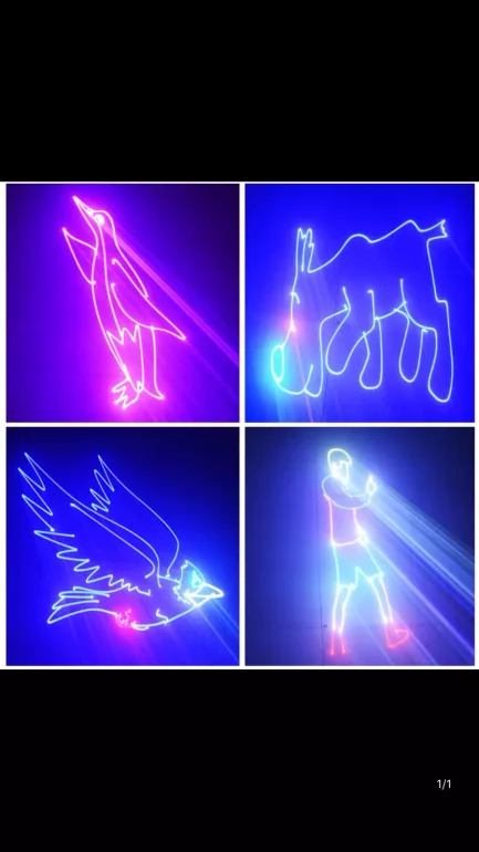 Smart Laser RGB 5W a batteria con proiezioni immagini - immagine 11