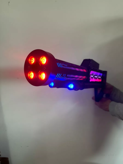Pistola LED RGB CO2 Pistola Jet Machine Gun Portatile - immagine 3