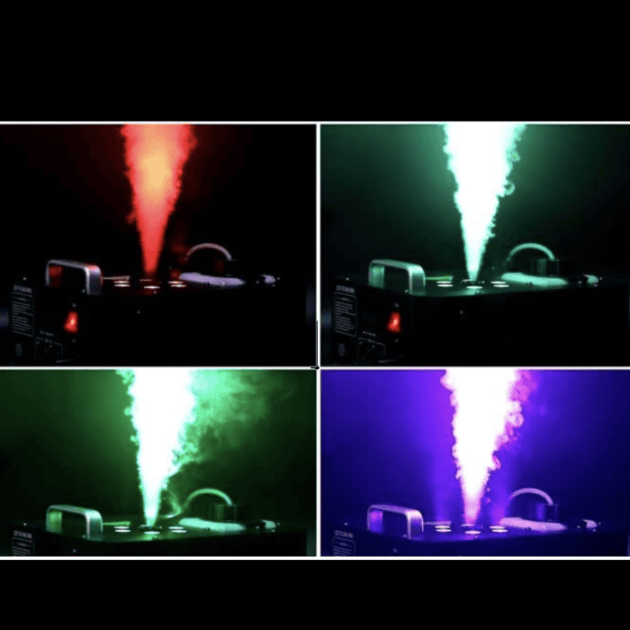 Macchina Del Fumo Verticale Vertical Fogger FY LED RGB 1200W Controllo Tramite Telecomando 3