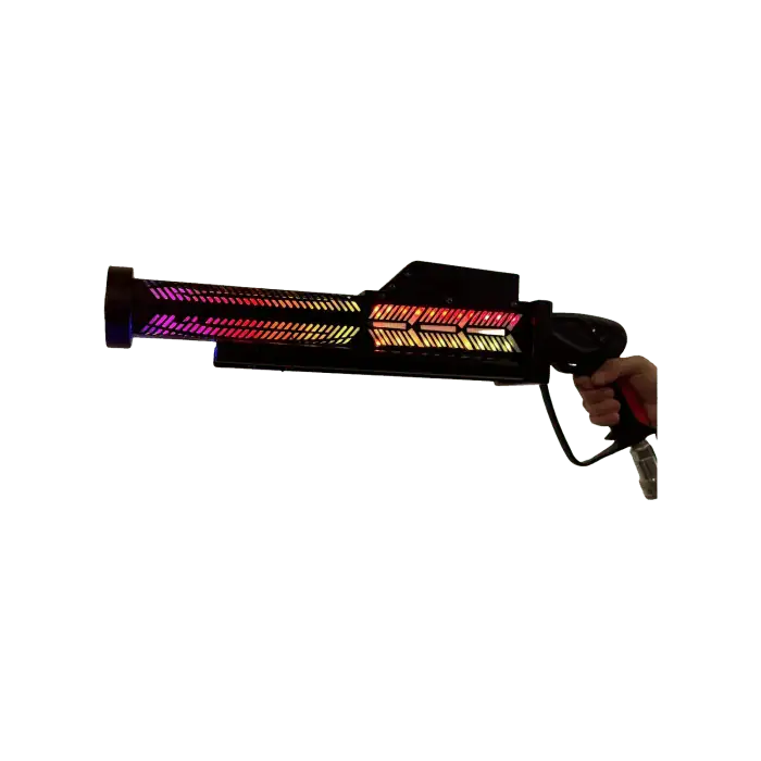 Pistola LED RGB CO2 Pistola Jet Machine Gun Portatile