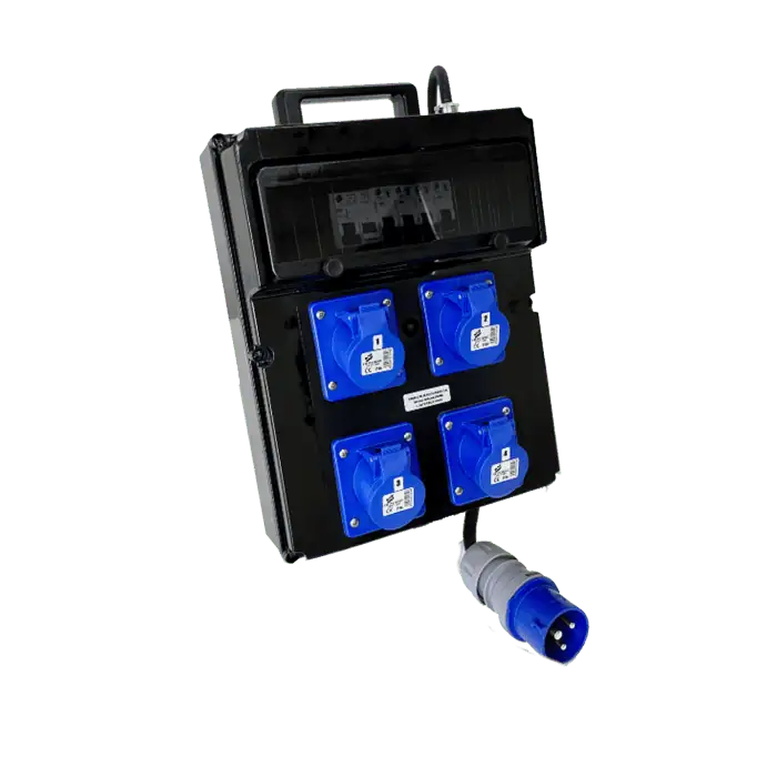 Quadro elettrico PO CIN 101F portatile 2P 16A con maniglia in Policarbonato