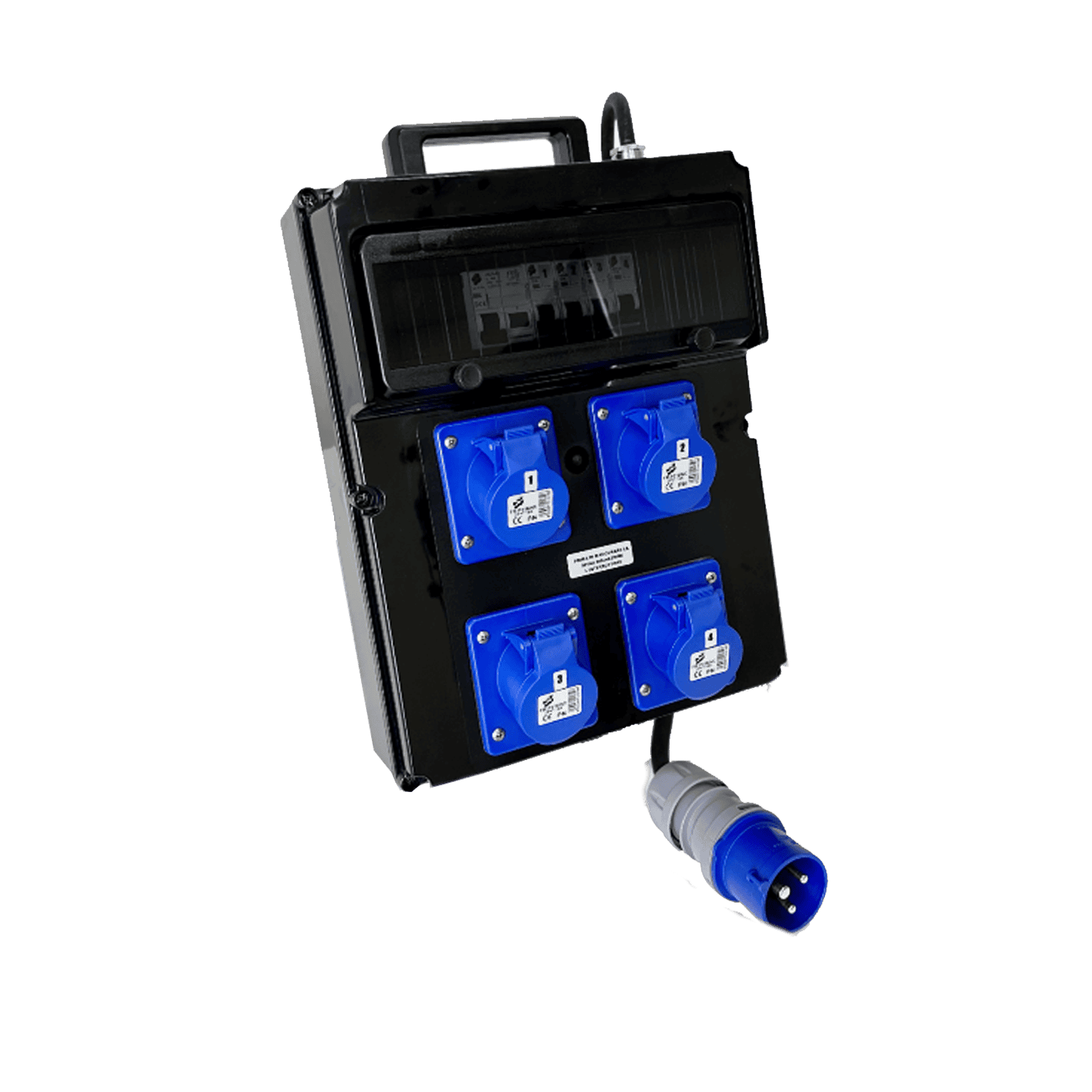 Quadro-elettrico-PO-CIN-101F-portatile-2P-16A-con-maniglia-in-Policarbonato Quadro elettrico PO CIN 101F portatile 2P 16A con maniglia in Policarbonato