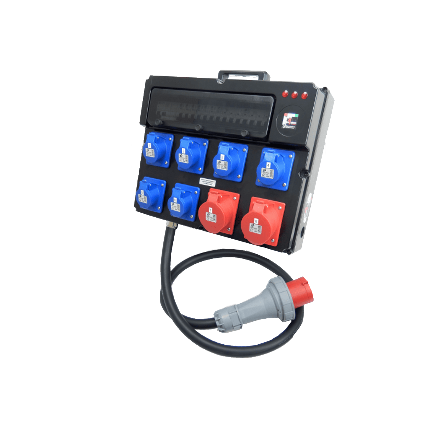 Quadro-elettrico-PS-CIN-441LF-portatile-5P-63A-con-maniglia-in-Policarbonato Quadro elettrico PS CIN 441LF portatile 5P 63A con maniglia in Policarbonato