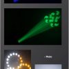 Mini Testa Mobile Spot LED 150W Prisma Rotante Con Anello RING RGB Alimentazione VDE - immagine 5