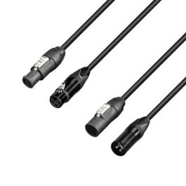 Cavo ibrido Adam Hall 5 STARHTCOND0300 Powercon/XLR DMX combinati Alimentazione e Segnale Audio da 3mt