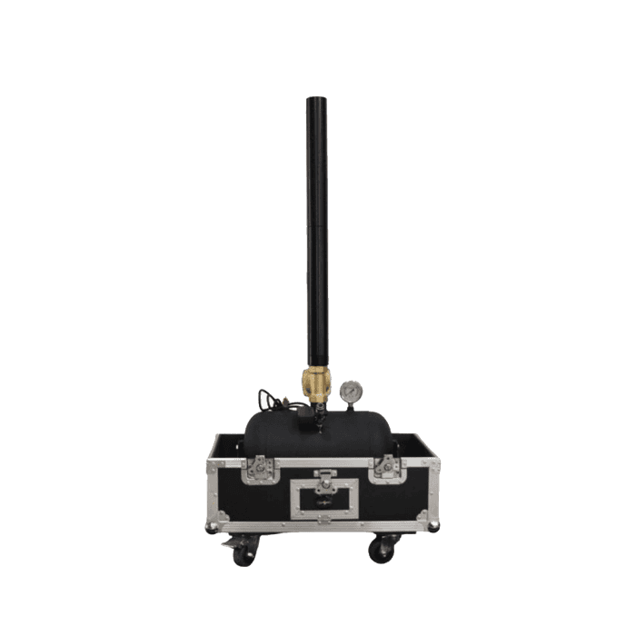 Cannone Spara coriandoli ad Aria compressa con Flightcase per BABY SHOWER Spettacoli AllAperto Senza DMX 1
