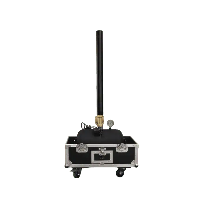 Cannone Spara coriandoli ad Aria compressa con Flightcase per BABY SHOWER Spettacoli AllAperto Senza DMX 1