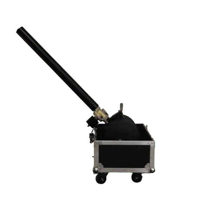 Cannone Spara coriandoli ad Aria compressa con Flightcase per BABY SHOWER Spettacoli AllAperto Senza DMX 3
