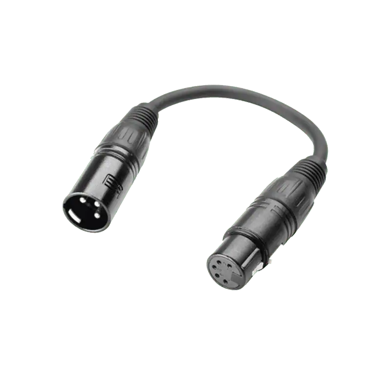Cavo DMX Adam Hall Cables 3 STAR DHM 0020 con XLR 3 poli maschio e XLR 5 poli femmina
