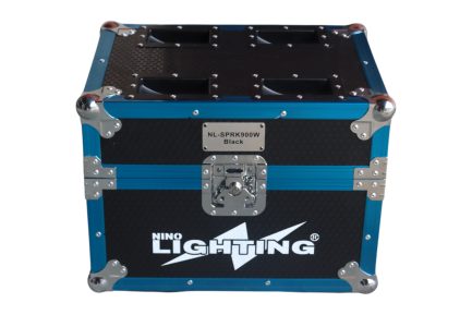 Coppia Fontana Fredda 900W Limited Edition BLACK Spark Machine con Flightcase e ruote NLIGHTING® - immagine 5