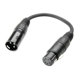Cavo DMX Adam Hall Cables 3 STAR DHM 0020 con XLR 3 poli maschio e XLR 5 poli femmina