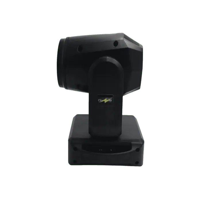 Mini Testa Mobile Spot LED 150W Prisma Rotante Con Anello RING RGB Alimentazione VDE 2