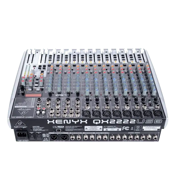 Mixer audio Behringer Xenyx QX2222USB a 22 canali con fader da 60mm 2